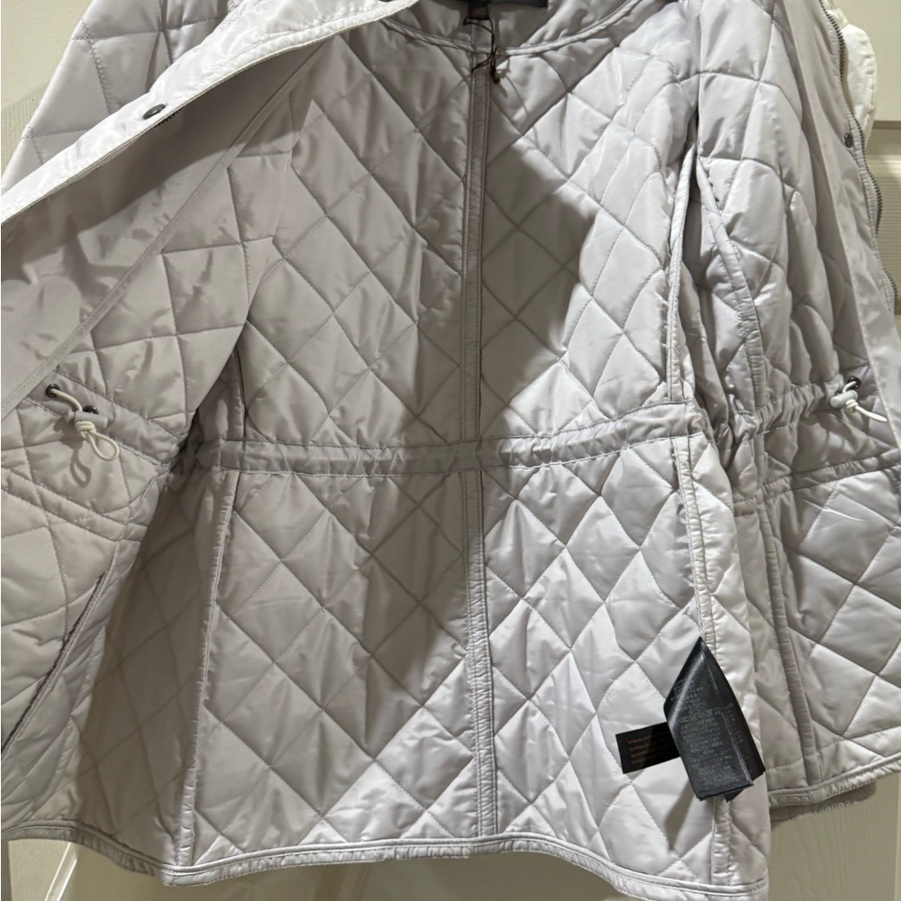 Coach Quilted Puffer Jacket in Light Gray - Picture 8 of 10